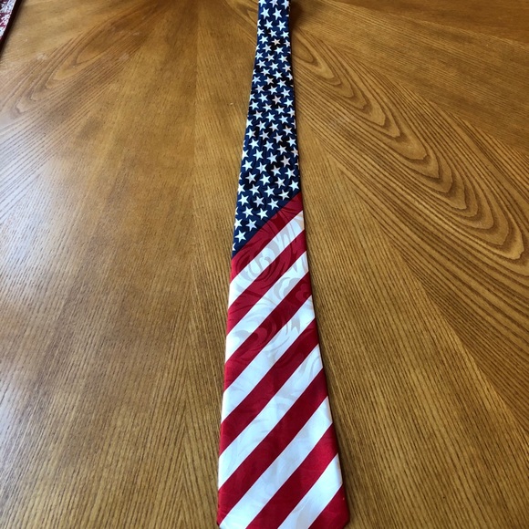 Men’s (or ladies) tie, American flag design - Picture 5 of 6